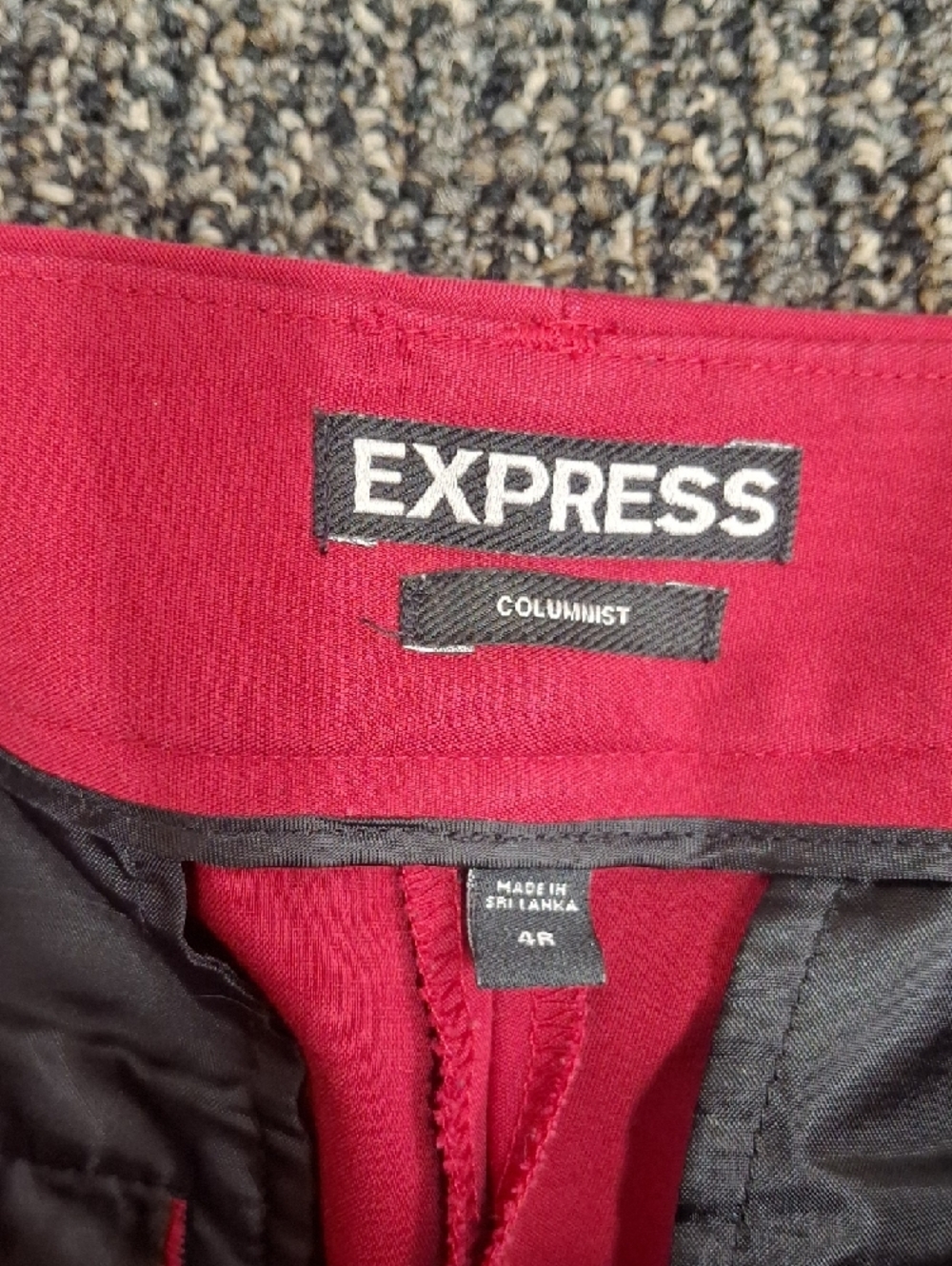Express Raspberry Pink Straight-Leg Pants - Picture 2 of 5